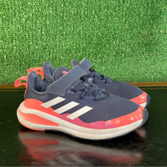 Adidas FortaRun Navy Blue Coral Pink GV7837 Preschool Girls Size 13C - Picture 1 of 6